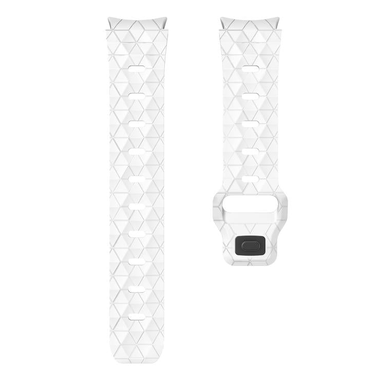 For Samsung Galaxy Watch 4 / 5 / 6 Kalebol Football Pattern Reverse Buckle Silicone Strap