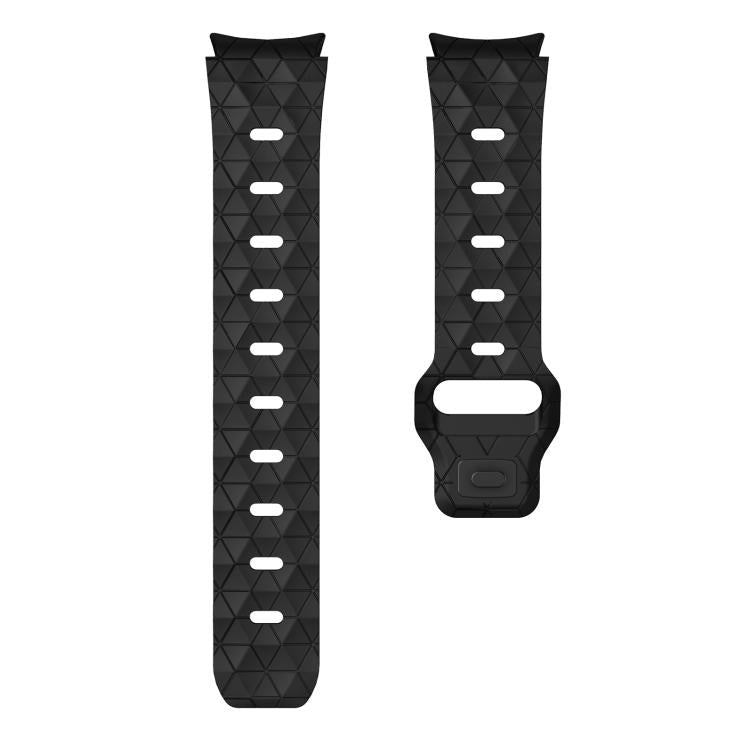 For Samsung Galaxy Watch 4 / 5 / 6 Kalebol Football Pattern Reverse Buckle Silicone Strap