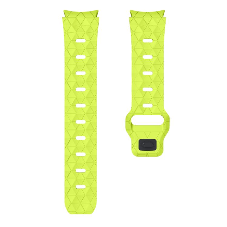 For Samsung Galaxy Watch 4 / 5 / 6 Kalebol Football Pattern Reverse Buckle Silicone Strap