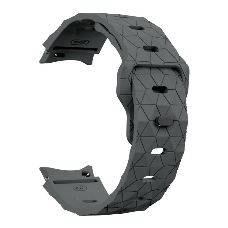 For Samsung Galaxy Watch 4 / 5 / 6 Kalebol Football Pattern Reverse Buckle Silicone Strap