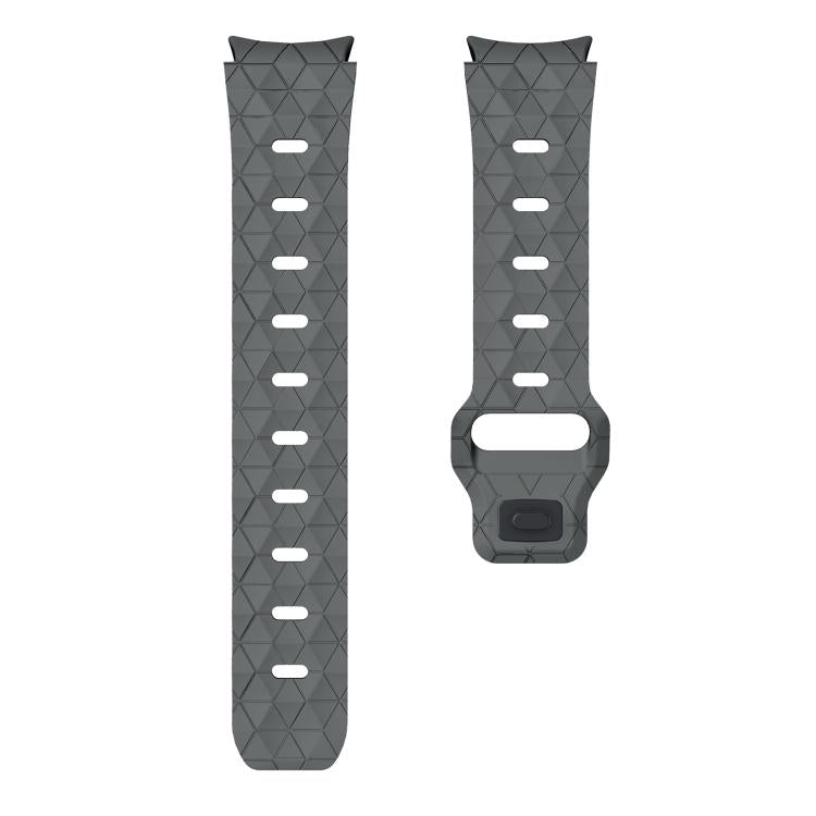 For Samsung Galaxy Watch 4 / 5 / 6 Kalebol Football Pattern Reverse Buckle Silicone Strap