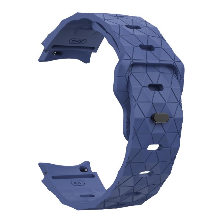 For Samsung Galaxy Watch 4 / 5 / 6 Kalebol Football Pattern Reverse Buckle Silicone Strap
