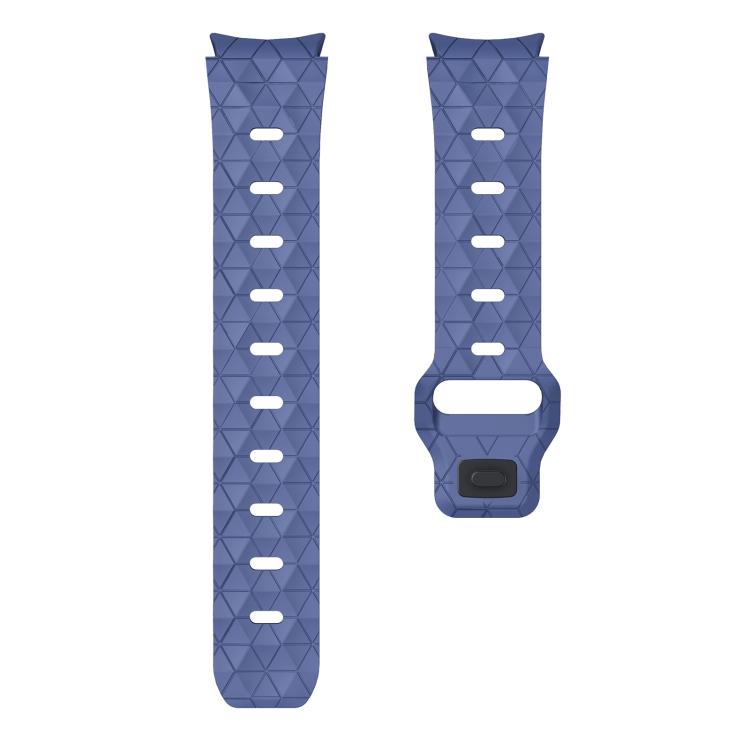 For Samsung Galaxy Watch 4 / 5 / 6 Kalebol Football Pattern Reverse Buckle Silicone Strap