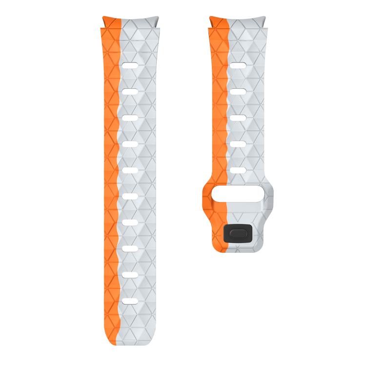 For Samsung Galaxy Watch 4 / 5 / 6 Kalebol Football Pattern Reverse Buckle Silicone Strap