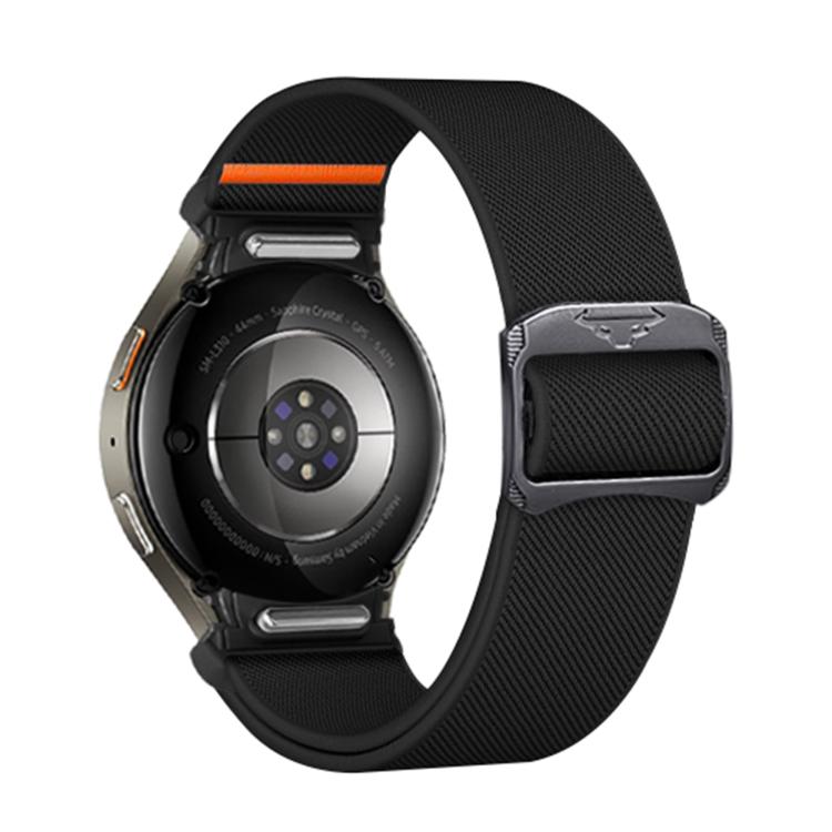For Samsung Galaxy Watch 5 Pro / 6 / 7 Kalebol Button Elastic Nylon Watch Band