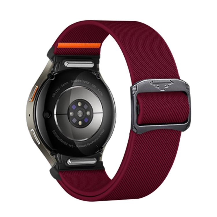 For Samsung Galaxy Watch 5 Pro / 6 / 7 Kalebol Button Elastic Nylon Watch Band