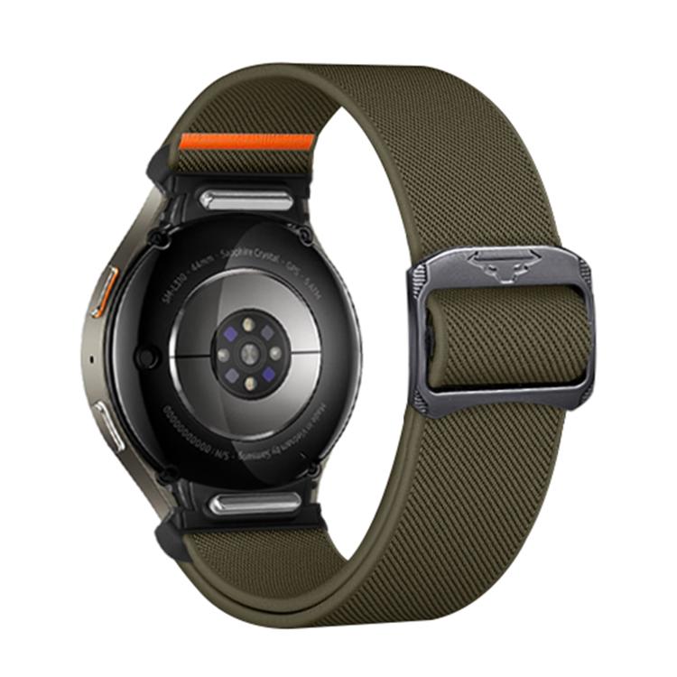 For Samsung Galaxy Watch 5 Pro / 6 / 7 Kalebol Button Elastic Nylon Watch Band