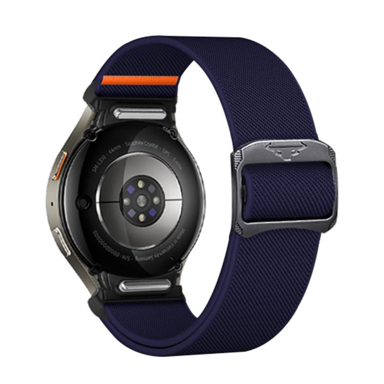 For Samsung Galaxy Watch 5 Pro / 6 / 7 Kalebol Button Elastic Nylon Watch Band