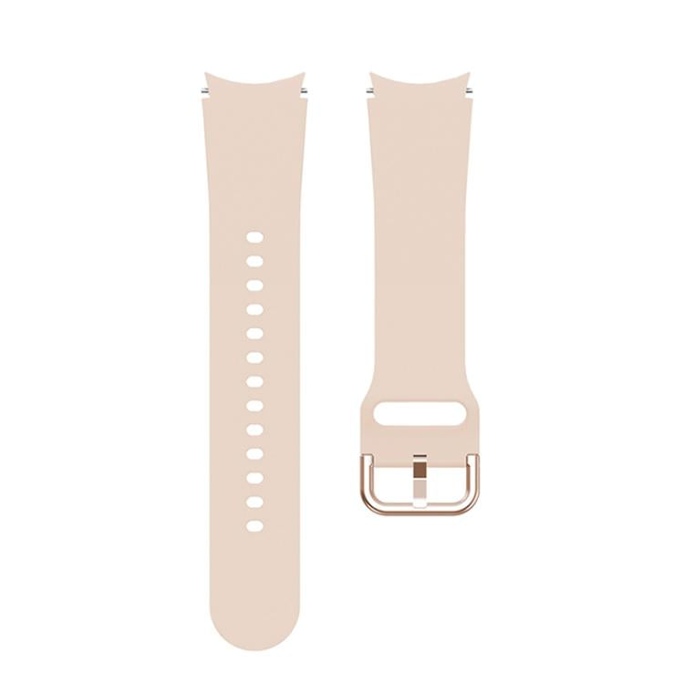 For Samsung Galaxy Watch 7 / 6 / 5 / 4 Kalebol Metal Pin Buckle Silicone Watch Band