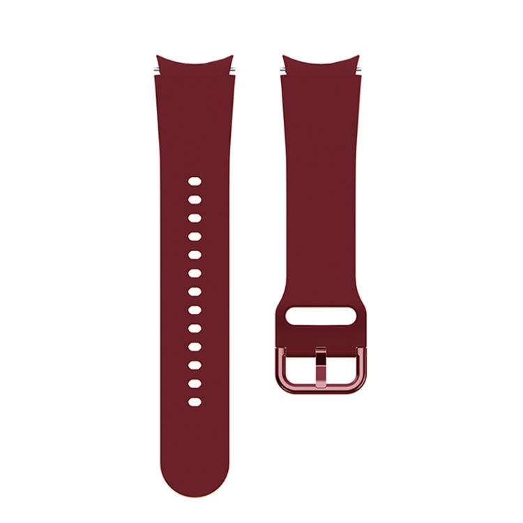 For Samsung Galaxy Watch 7 / 6 / 5 / 4 Kalebol Metal Pin Buckle Silicone Watch Band