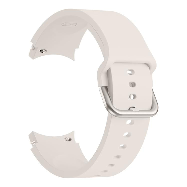 For Samsung Galaxy Watch 7 / 6 / 5 / 4 Kalebol Metal Pin Buckle Silicone Watch Band