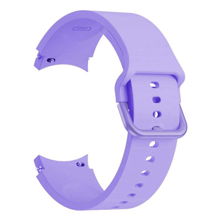For Samsung Galaxy Watch 7 / 6 / 5 / 4 Kalebol Metal Pin Buckle Silicone Watch Band