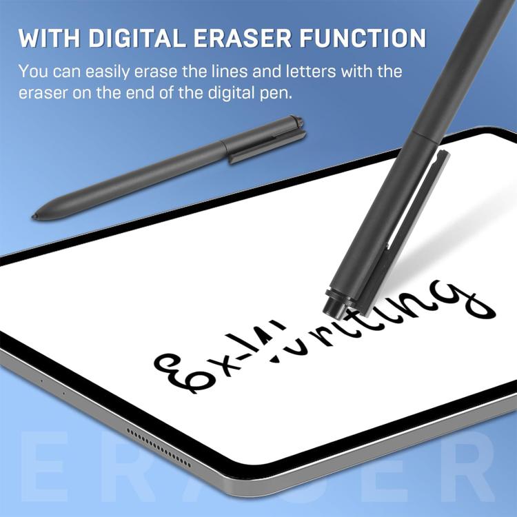 Universal Capacitive Stylus with Pen Clip For Electromagnetic Screen Phone / Tablet - Black