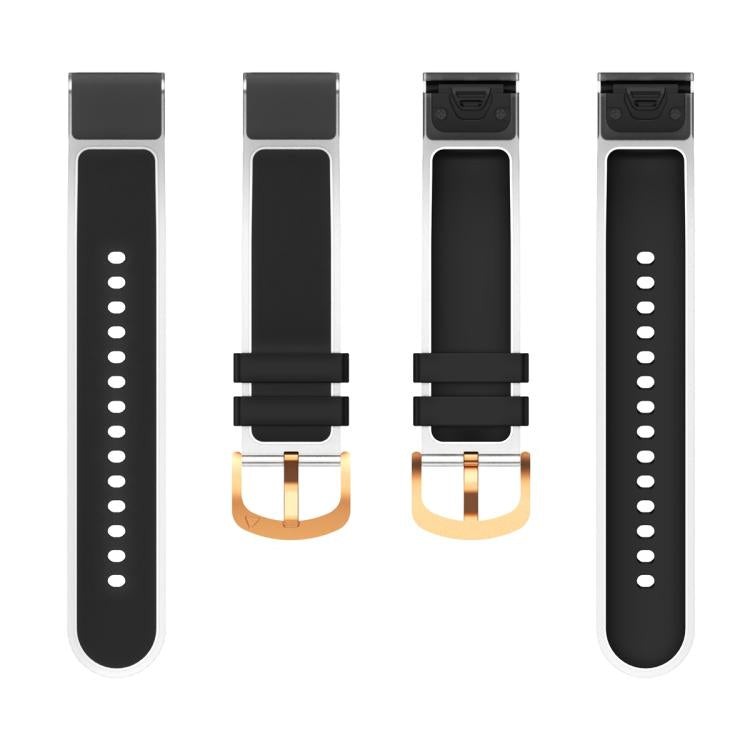 For Garmin Fenix 7S 20mm Kalebol Glacier Transparent Silicone Quick Release Watch Band