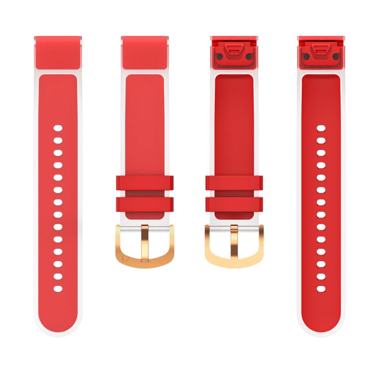 For Garmin Fenix 7S 20mm Kalebol Glacier Transparent Silicone Quick Release Watch Band