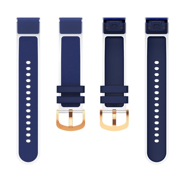 For Garmin Fenix 7S 20mm Kalebol Glacier Transparent Silicone Quick Release Watch Band
