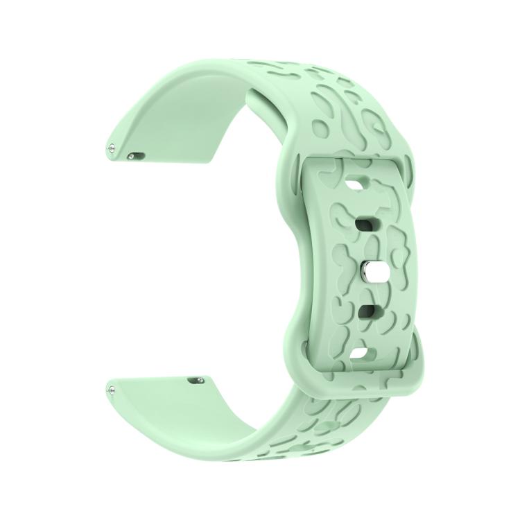 20mm Kalebol Leopard Print Butterfly Buckle Silicone Watch Band