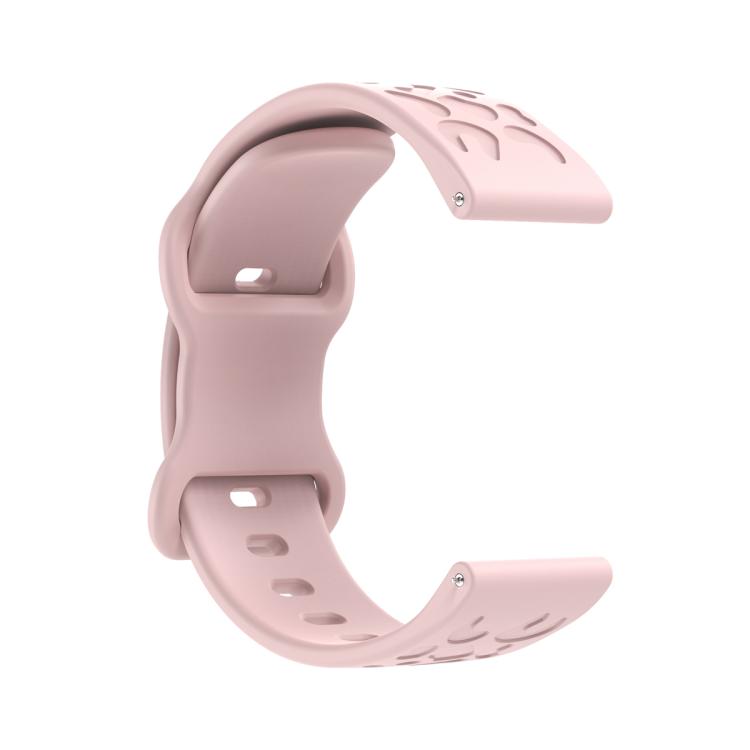 22mm Kalebol Leopard Print Butterfly Buckle Silicone Watch Band