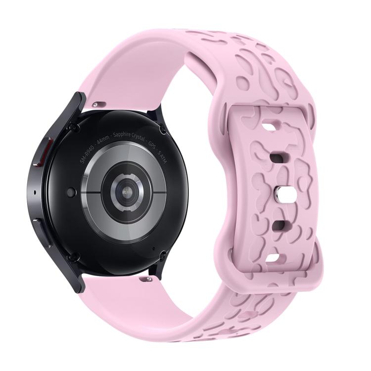 22mm Kalebol Leopard Print Butterfly Buckle Silicone Watch Band