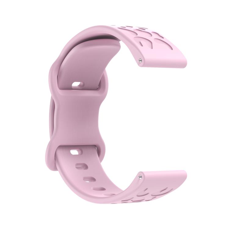 22mm Kalebol Leopard Print Butterfly Buckle Silicone Watch Band