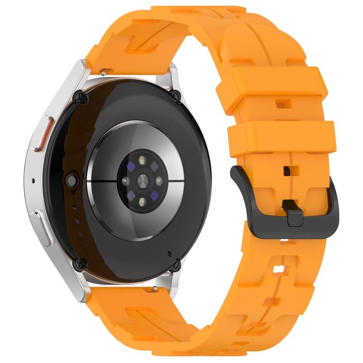 22mm Kalebol Solid Color Black Buckle Round Tail Silicone Watch Band