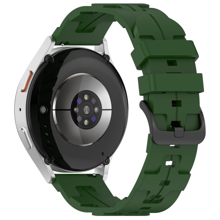 22mm Kalebol Solid Color Black Buckle Round Tail Silicone Watch Band