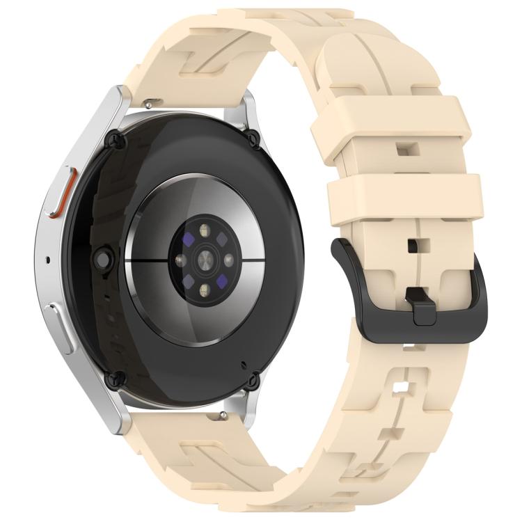 22mm Kalebol Solid Color Black Buckle Round Tail Silicone Watch Band
