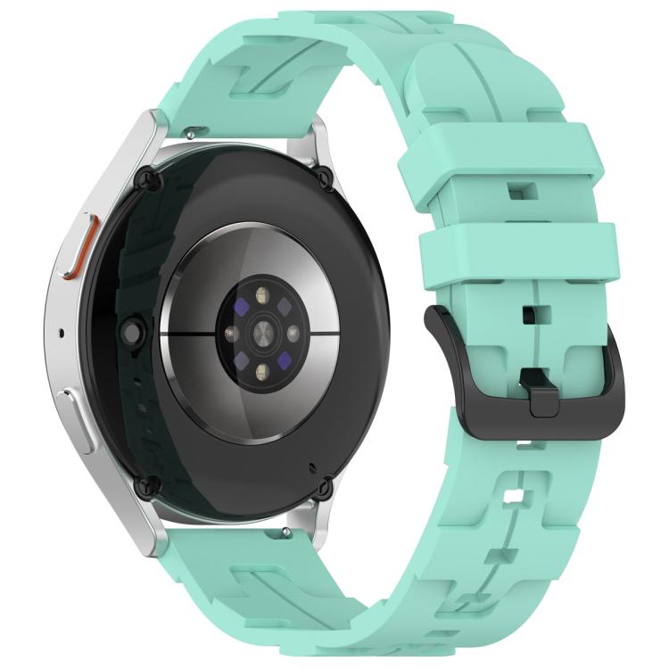 22mm Kalebol Solid Color Black Buckle Round Tail Silicone Watch Band