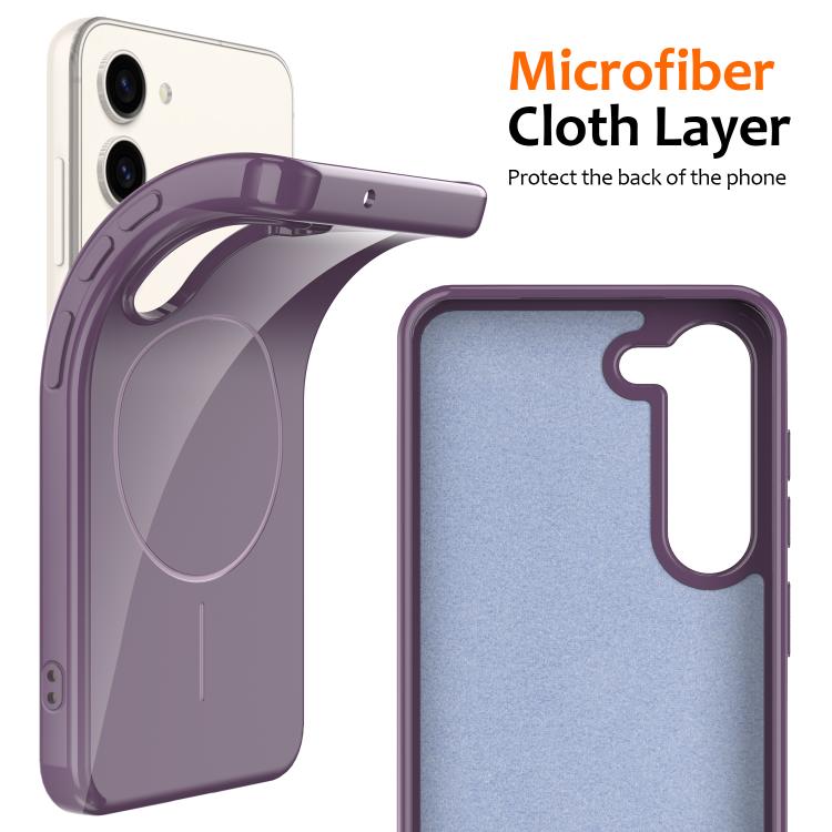 For Samsung Galaxy S23+ 5G Glossy TPU Shockproof MagSafe Phone Case with Lanyard