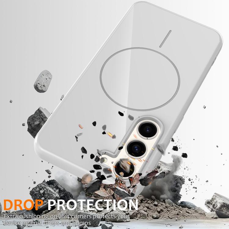 For Samsung Galaxy S23+ 5G Glossy TPU Shockproof MagSafe Phone Case with Lanyard