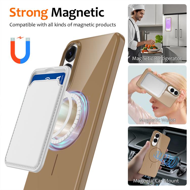 For Samsung Galaxy S25 Edge 5G Glossy TPU Shockproof MagSafe Phone Case with Lanyard