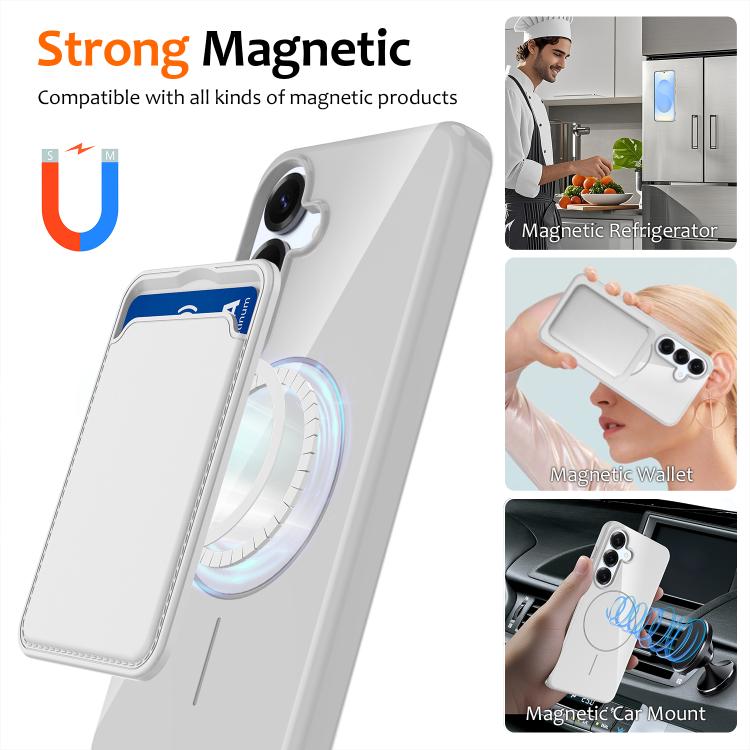 For Samsung Galaxy S25 FE 5G Glossy TPU Shockproof MagSafe Phone Case with Lanyard
