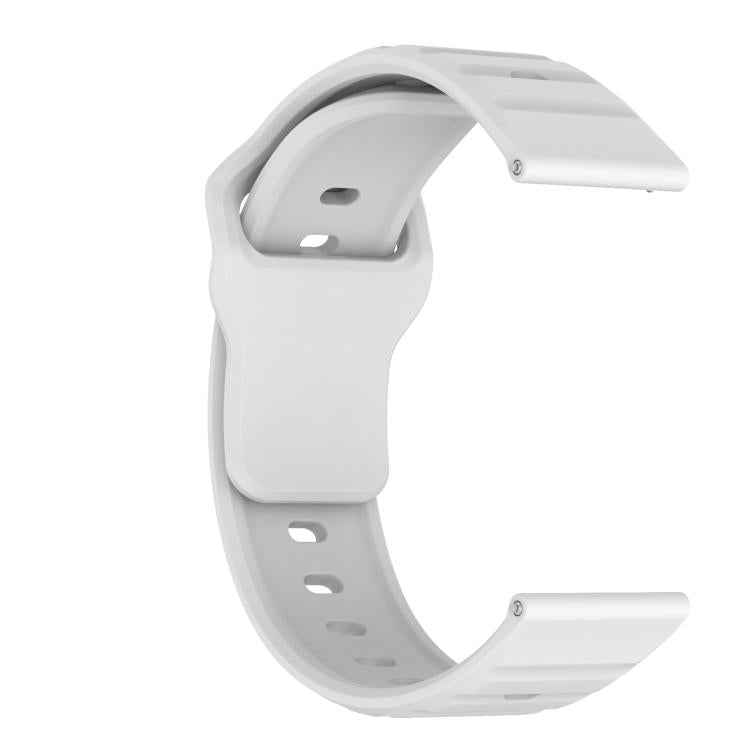 20mm Kalebol Wave Pattern Studded Buckle Silicone Watch Band