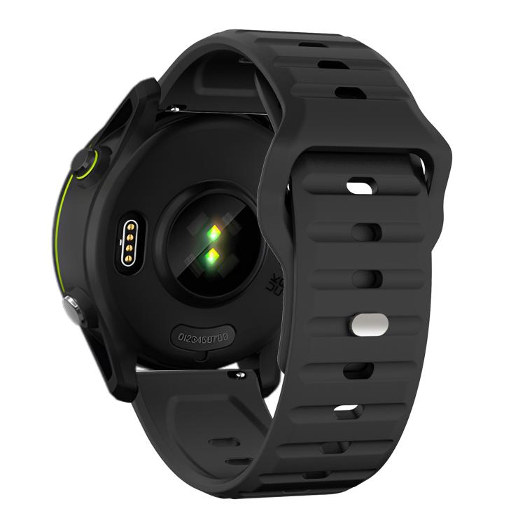 20mm Kalebol Wave Pattern Studded Buckle Silicone Watch Band