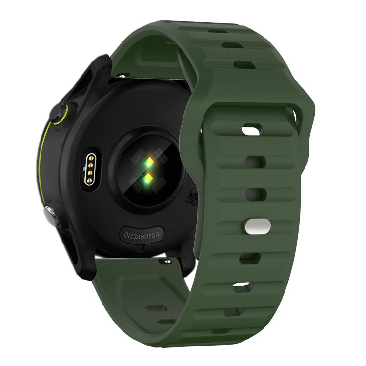 20mm Kalebol Wave Pattern Studded Buckle Silicone Watch Band