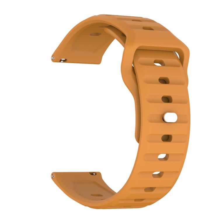 22mm Kalebol Wave Pattern Studded Buckle Silicone Watch Band