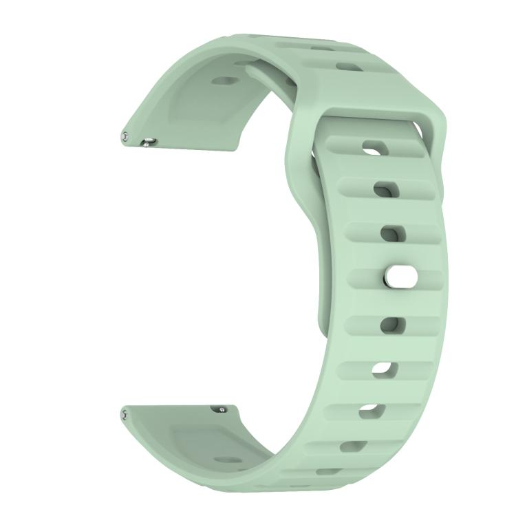 22mm Kalebol Wave Pattern Studded Buckle Silicone Watch Band