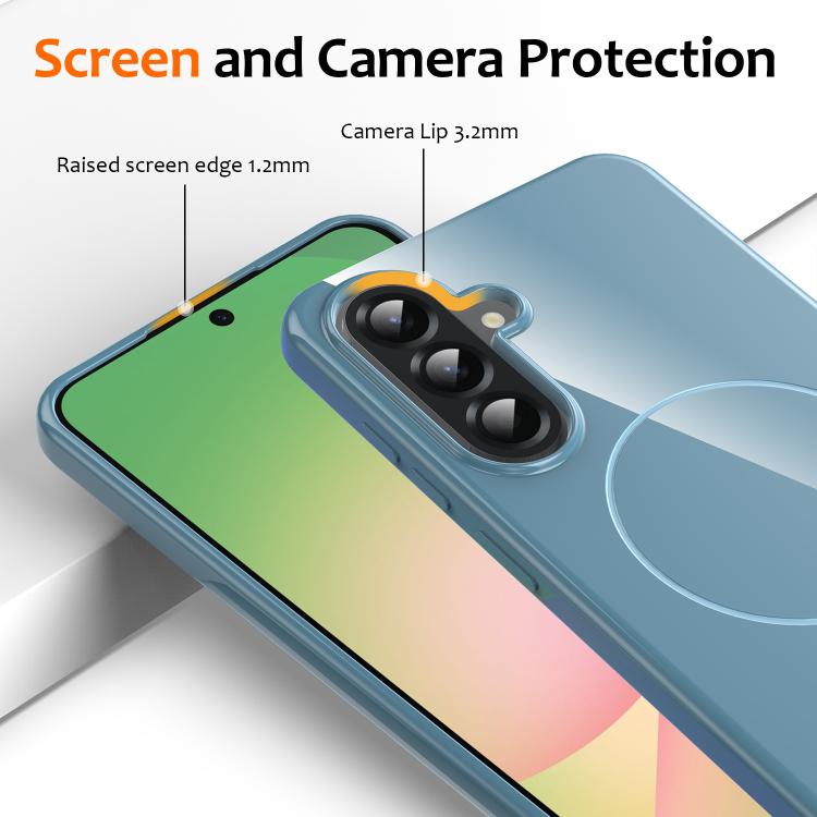 For Samsung Galaxy A25 5G Glossy TPU Shockproof MagSafe Phone Case with Lanyard