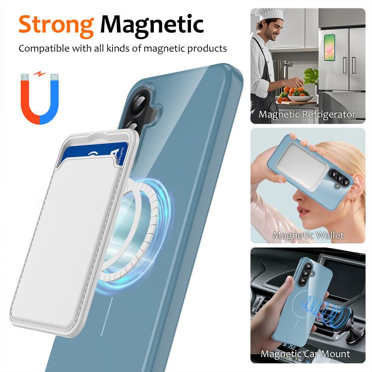 For Samsung Galaxy A35 5G Glossy TPU Shockproof MagSafe Phone Case with Lanyard