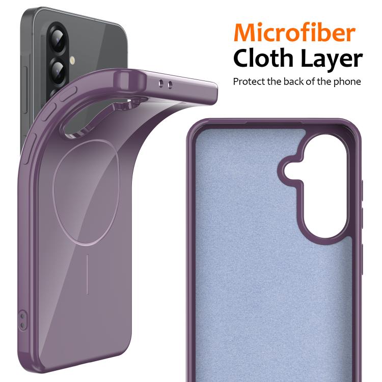 For Samsung Galaxy A35 5G Glossy TPU Shockproof MagSafe Phone Case with Lanyard