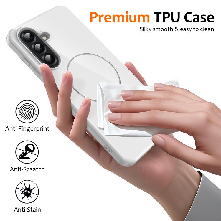 For Samsung Galaxy A36 5G Glossy TPU Shockproof MagSafe Phone Case with Lanyard