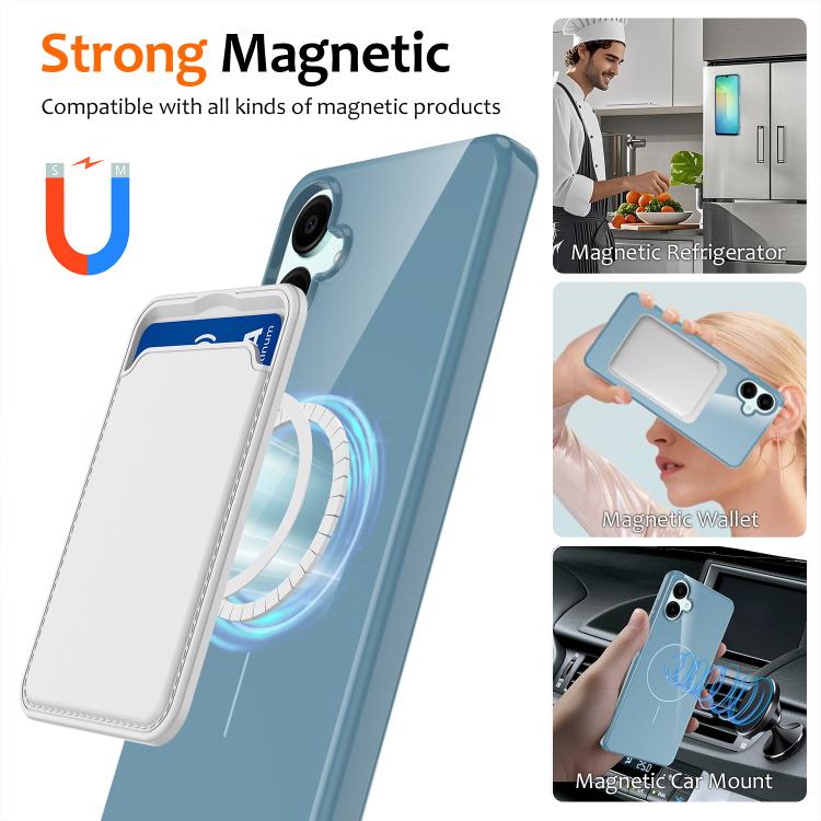 For Samsung Galaxy A07 / M17e / F07e Glossy TPU Shockproof MagSafe Phone Case with Lanyard