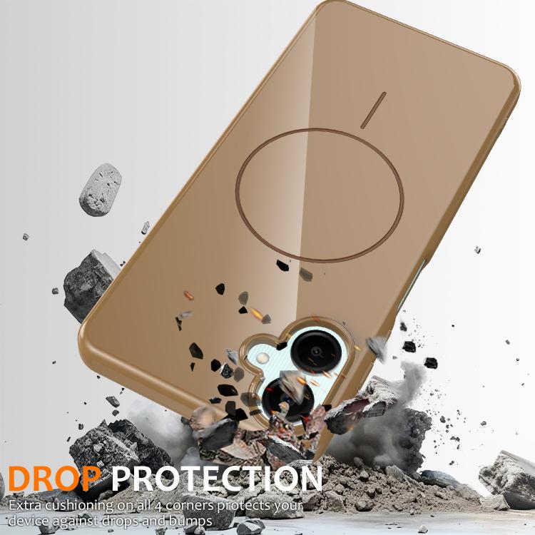 For Samsung Galaxy A07 / M17e / F07e Glossy TPU Shockproof MagSafe Phone Case with Lanyard