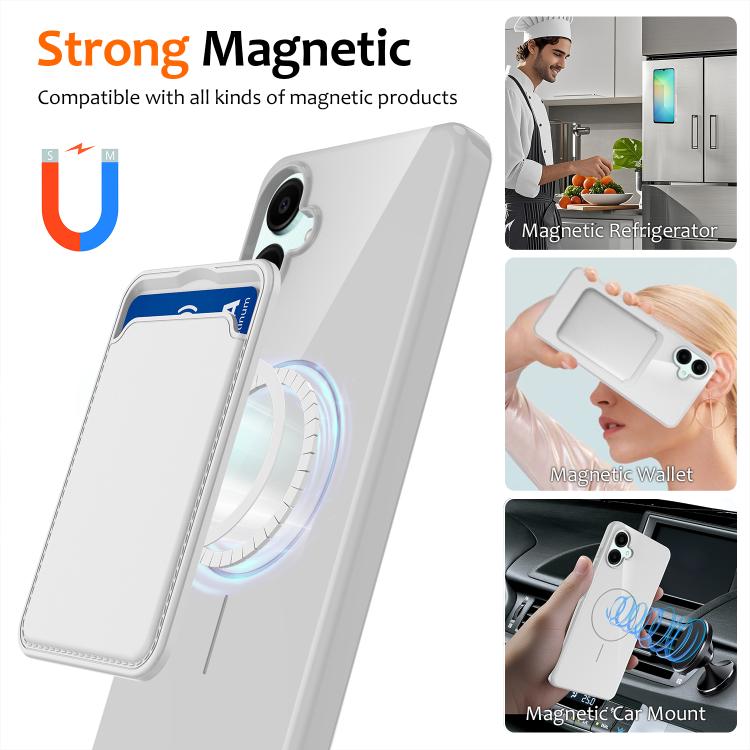For Samsung Galaxy A07 / M17e / F07e Glossy TPU Shockproof MagSafe Phone Case with Lanyard