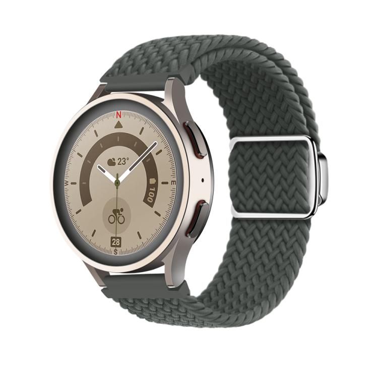 22mm Kalebol Nylon Braided Loop Magnetic Buckle Watch Band
