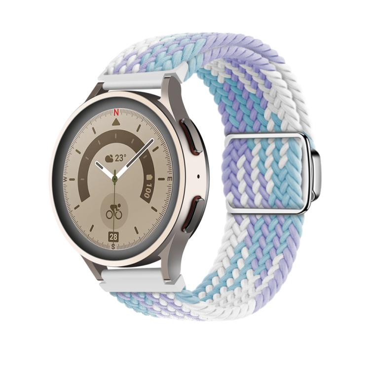 22mm Kalebol Nylon Braided Loop Magnetic Buckle Watch Band