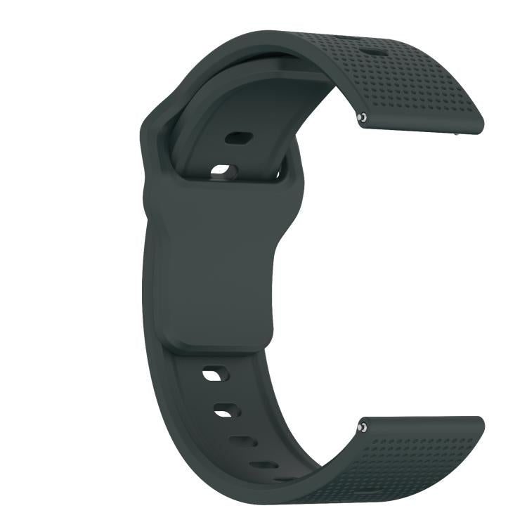 22mm Kalebol Dot Studded Buckle Silicone Watch Band