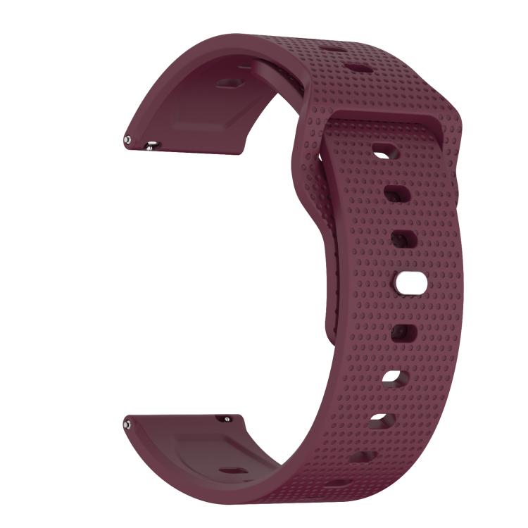22mm Kalebol Dot Studded Buckle Silicone Watch Band