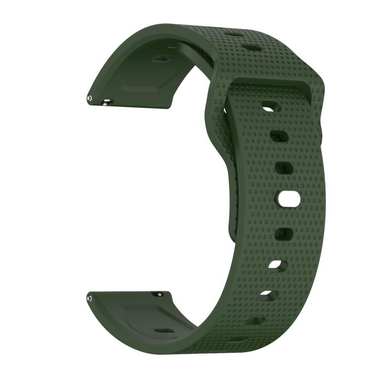22mm Kalebol Dot Studded Buckle Silicone Watch Band