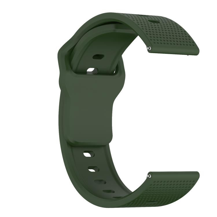 22mm Kalebol Dot Studded Buckle Silicone Watch Band